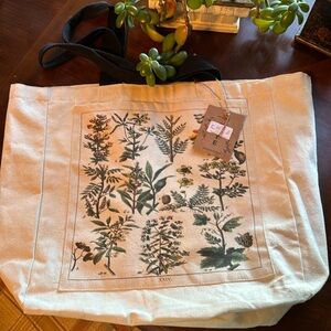 Large Canvas Garden  Tote
